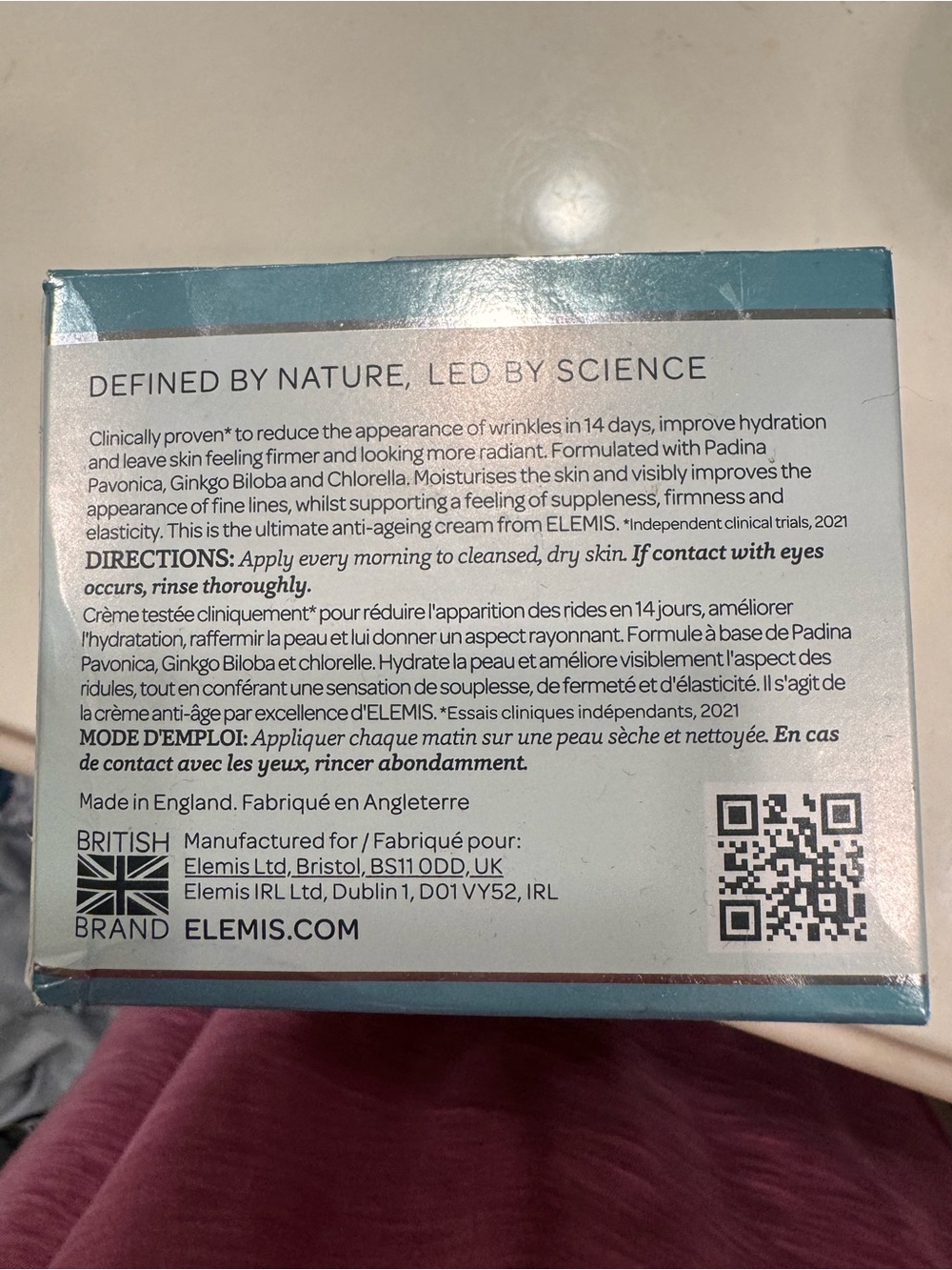 ELEMIS Pro-Collagen Marine Cream - Blue & Silver Packaging - Picture 2 of 2